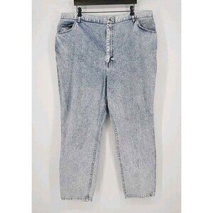 Vintage Lee Womens Acid Wash Straight Leg Jeans Made in USA Union Made Sz 28